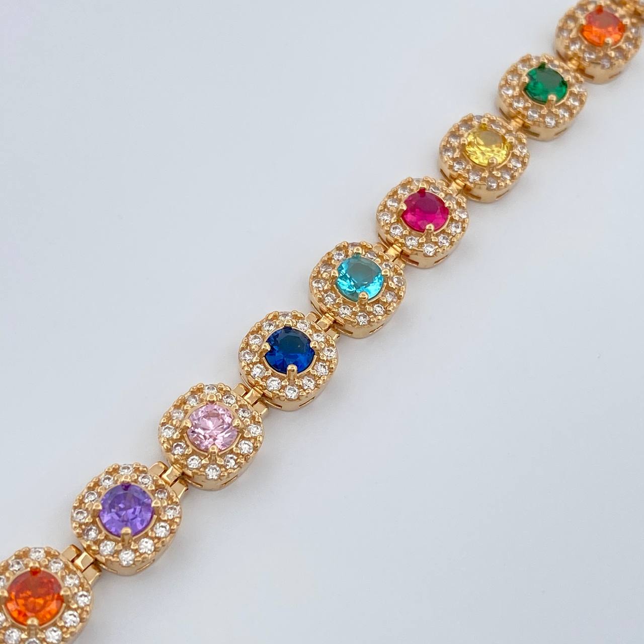 Pulso Tennis 18.9gr / 16.6cm / 7.65mm Oro Amarillo Nac.Esp. 18K %