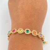 Pulso Tennis 18.9gr / 16.6cm / 7.65mm Oro Amarillo Nac.Esp. 18K %