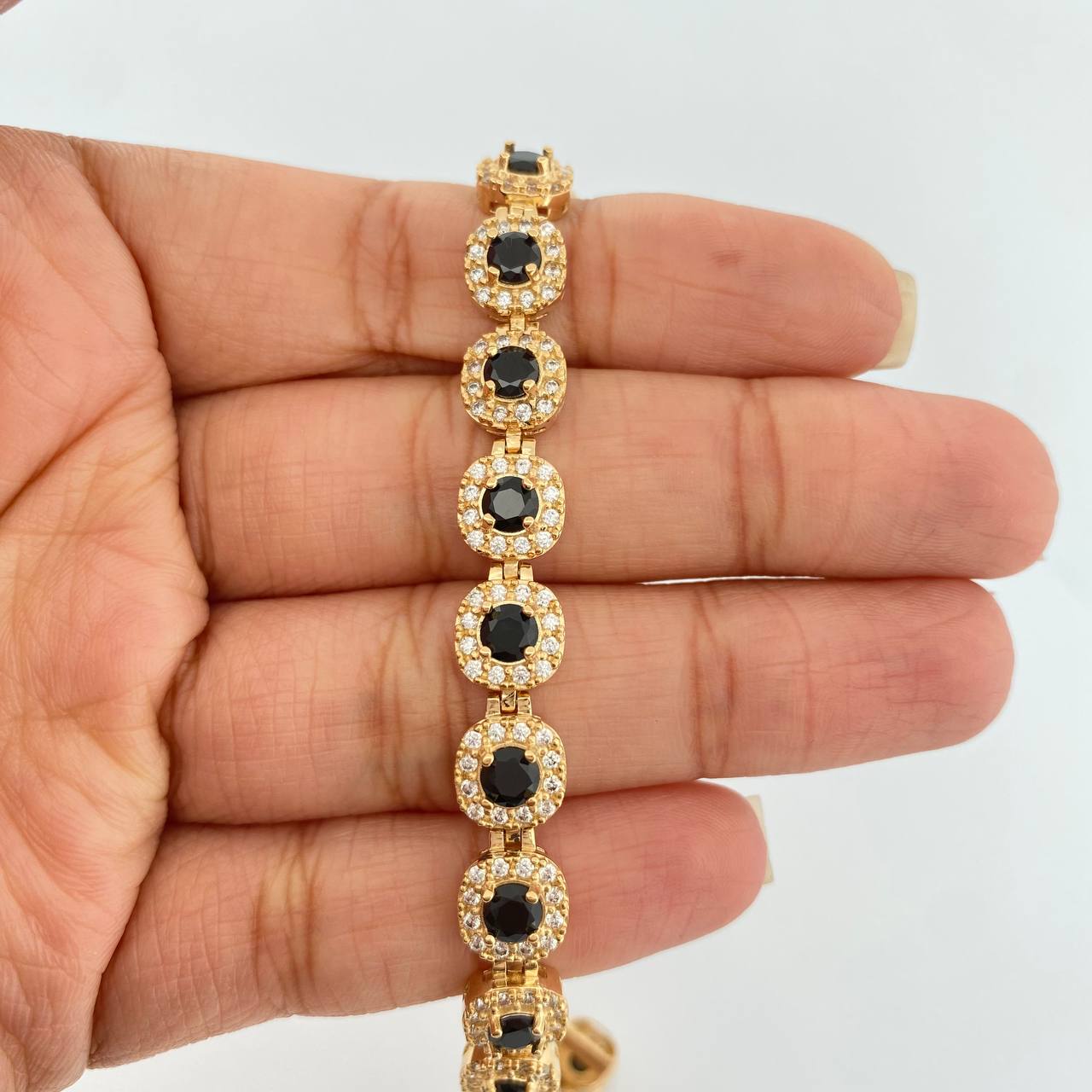 Pulso Tennis 20.85gr / 19.5cm / 7.85mm Oro Amarillo Nac.Esp. 18K %