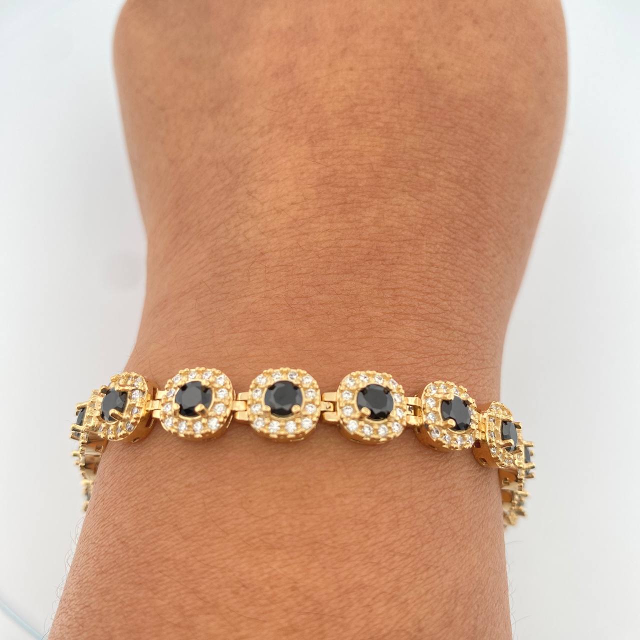 Pulso Tennis 20.85gr / 19.5cm / 7.85mm Oro Amarillo Nac.Esp. 18K %