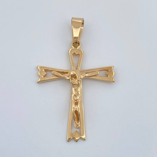 Dije Cruz Cristo  2.7gr / 3.5cm / Oro Amarillo 18K %