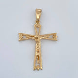 Dije Cruz Cristo  2.7gr / 3.5cm / Oro Amarillo 18K %