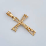 Dije Cruz Cristo  2.7gr / 3.5cm / Oro Amarillo 18K %