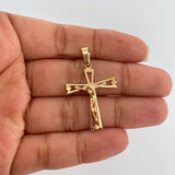 Dije Cruz Cristo  2.7gr / 3.5cm / Oro Amarillo 18K %