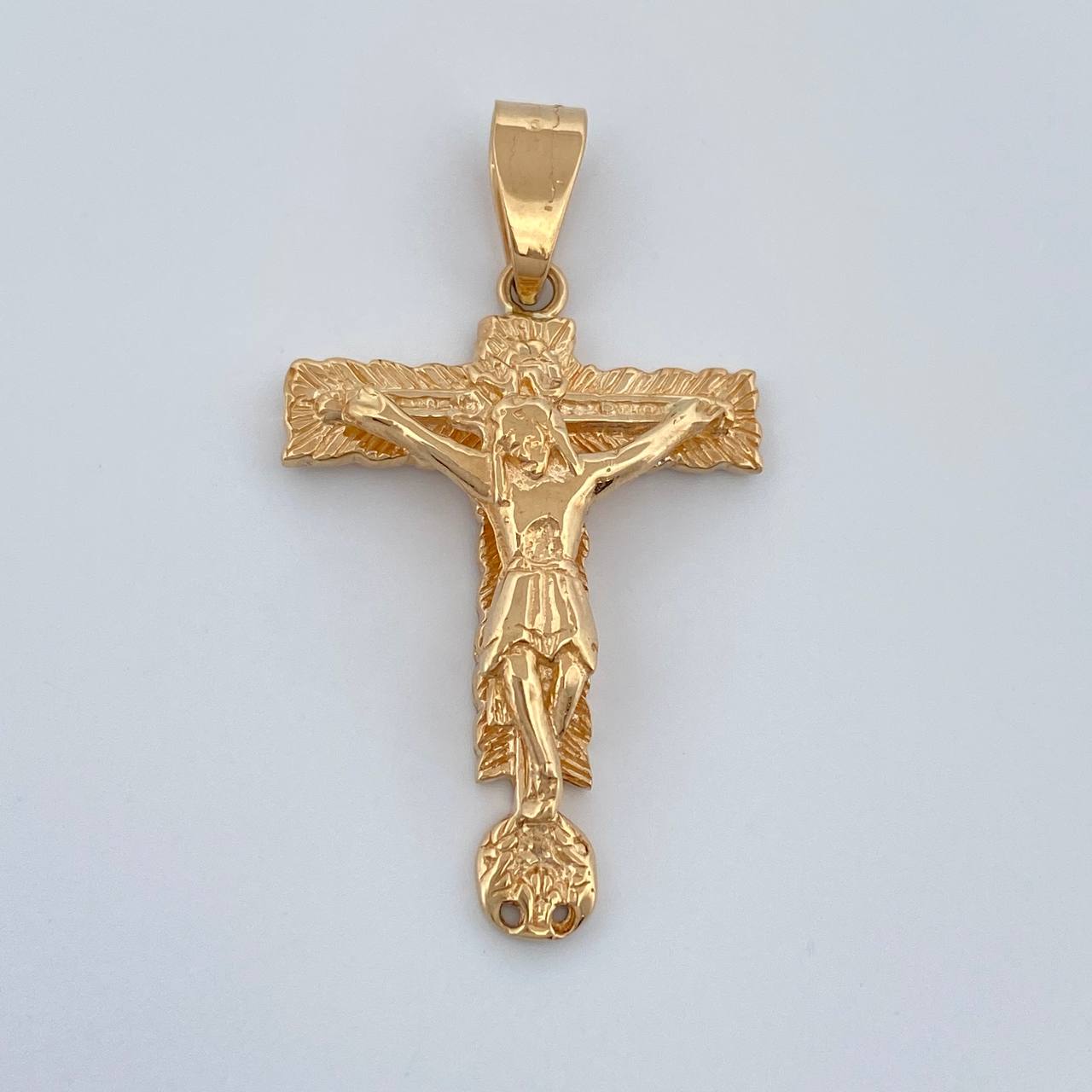 Dije Cruz Cristo Milagroso 3.55gr / 3.5cm / Oro Amarillo 18K %