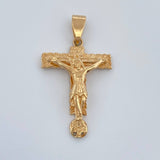 Dije Cruz Cristo Milagroso 3.55gr / 3.5cm / Oro Amarillo 18K %