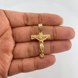 Dije Cruz Cristo Milagroso 3.55gr / 3.5cm / Oro Amarillo 18K %