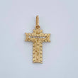 Dije Cruz Cristo Milagroso 2.1gr / 2.5cm / Oro Amarillo 18K %