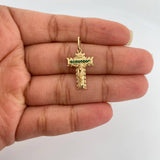 Dije Cruz Cristo Milagroso 2.15gr / 2.5cm / Oro Amarillo 18K %
