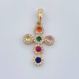 Dije Cruz Tupida 2.7gr / 3.2cm / Oro Amarillo 18K %