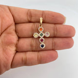 Dije Cruz Tupida 2.7gr / 3.2cm / Oro Amarillo 18K %