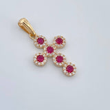 Dije Cruz Tupida 2.35gr / 3.2cm / Oro Amarillo 18K %