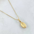 Set Cadena Veneciana 0.95gr /45cm/ 0.6mm + Dije Virgen Guadalupe Lisa 0.45gr /1.5cm / 1.4g Oro 18K (Oferta) *