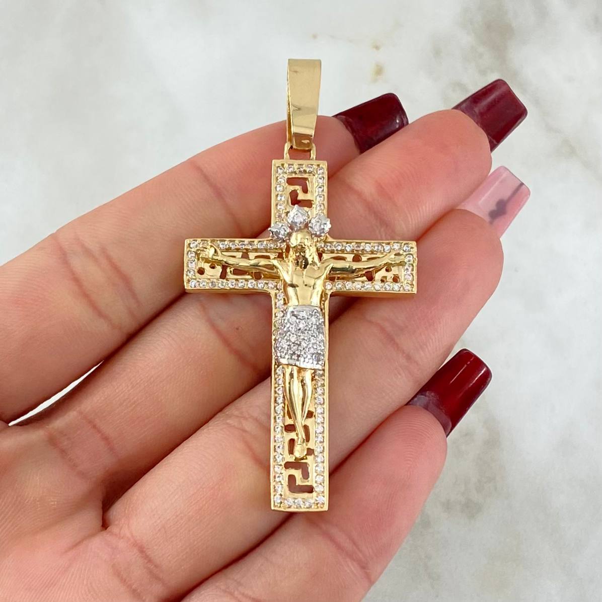 Dije Crúz Cristo 7.45gr / 6cm / Oro 18K *