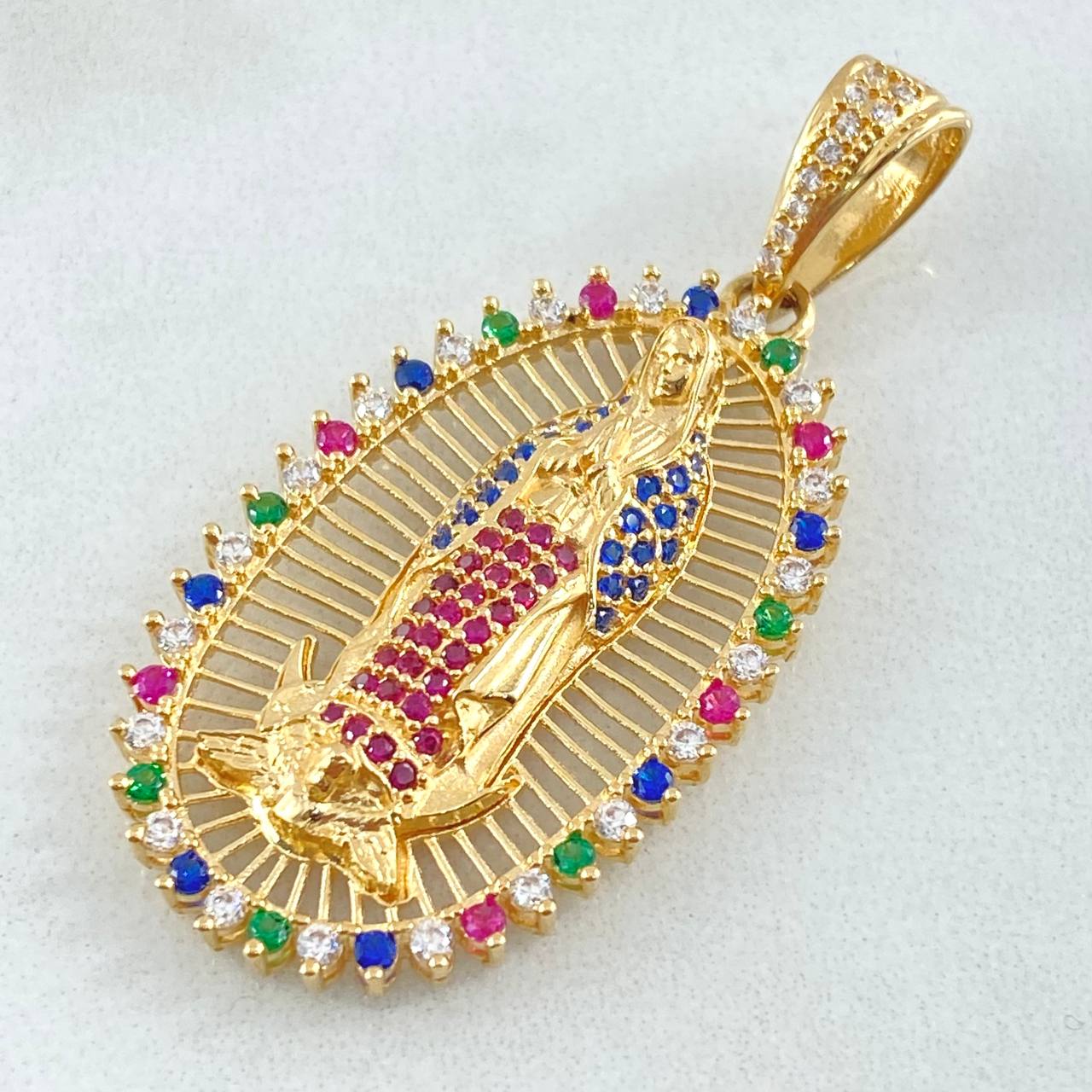 Dije Virgen Guadalupe Filigrana 7gr / 4.3cm / Oro 18K *