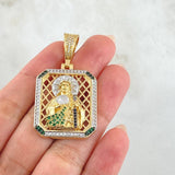 Dije Cuadro San Judas Tadeo 13.85gr / 4.7cm / Oro 18K *