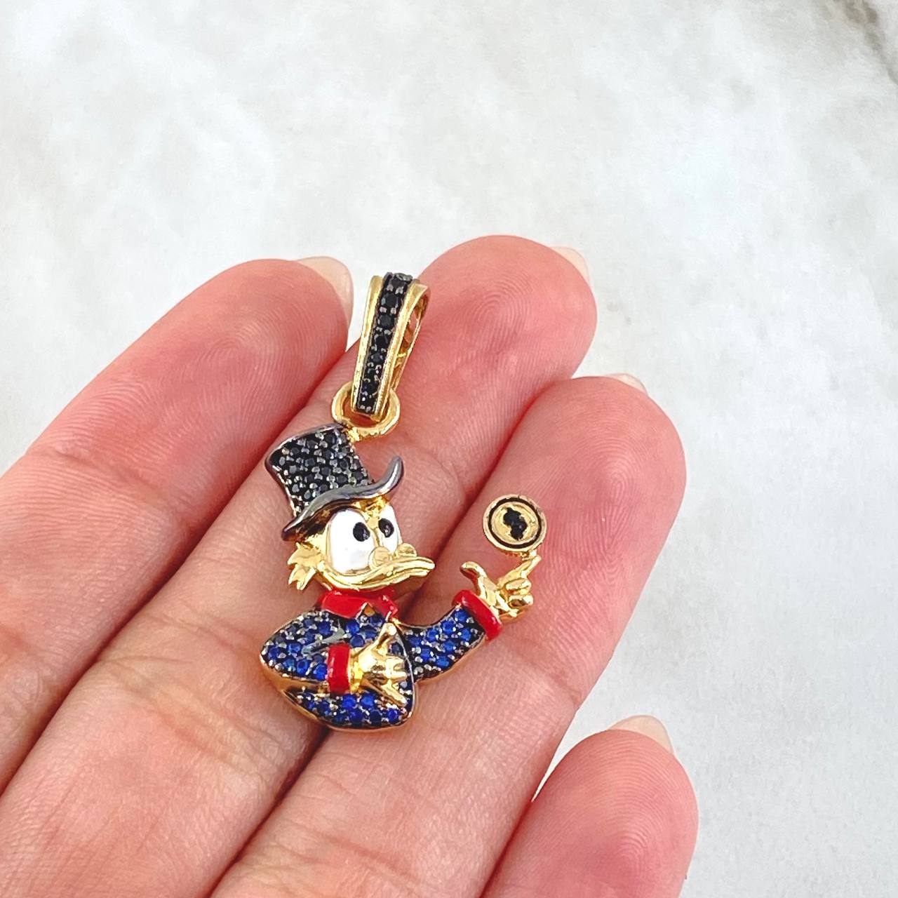 Dije Pato Inspirado 5.6gr / 3.5cm / Oro 18K *