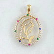 Dije Virgen Maria 2.65gr / 3cm / Oro 18K *
