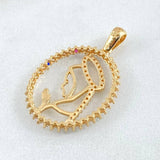 Dije Virgen Maria 2.65gr / 3cm / Oro 18K *
