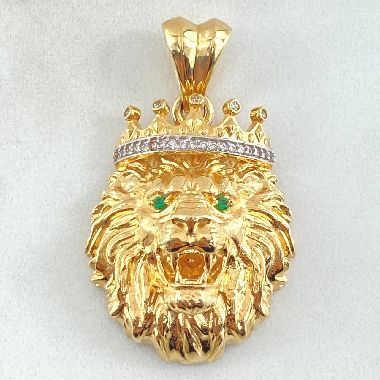 Dije Rostro León 12.85gr / 4cm / Oro 18K *