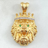 Dije Rostro León 12.85gr / 4cm / Oro 18K *