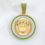 Dije Medalla Corona 7gr / 2.3cm / Oro 18K *
