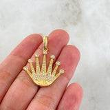 Dije Corona 4.7gr / 3.5cm / Oro 18K *