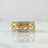 Anillo GC Carril Doble 4.45gr / T6 1/2 / Oro 18K *