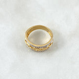 Anillo GC Carril Doble 4.45gr / T6 1/2 / Oro 18K *