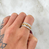 Anillo GC Carril Doble 4.45gr / T6 1/2 / Oro 18K *