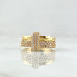 Anillo Argollas Par Movil 4.35gr / T5 3/4 / Oro 18K *