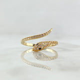 Anillo Serpiente 2.1gr / T7 1/4 / Oro 18K *