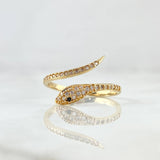 Anillo Serpiente 2.1gr / T7 1/4 / Oro 18K *
