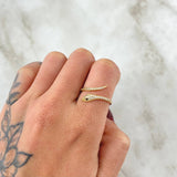 Anillo Serpiente 2.1gr / T7 1/4 / Oro 18K *