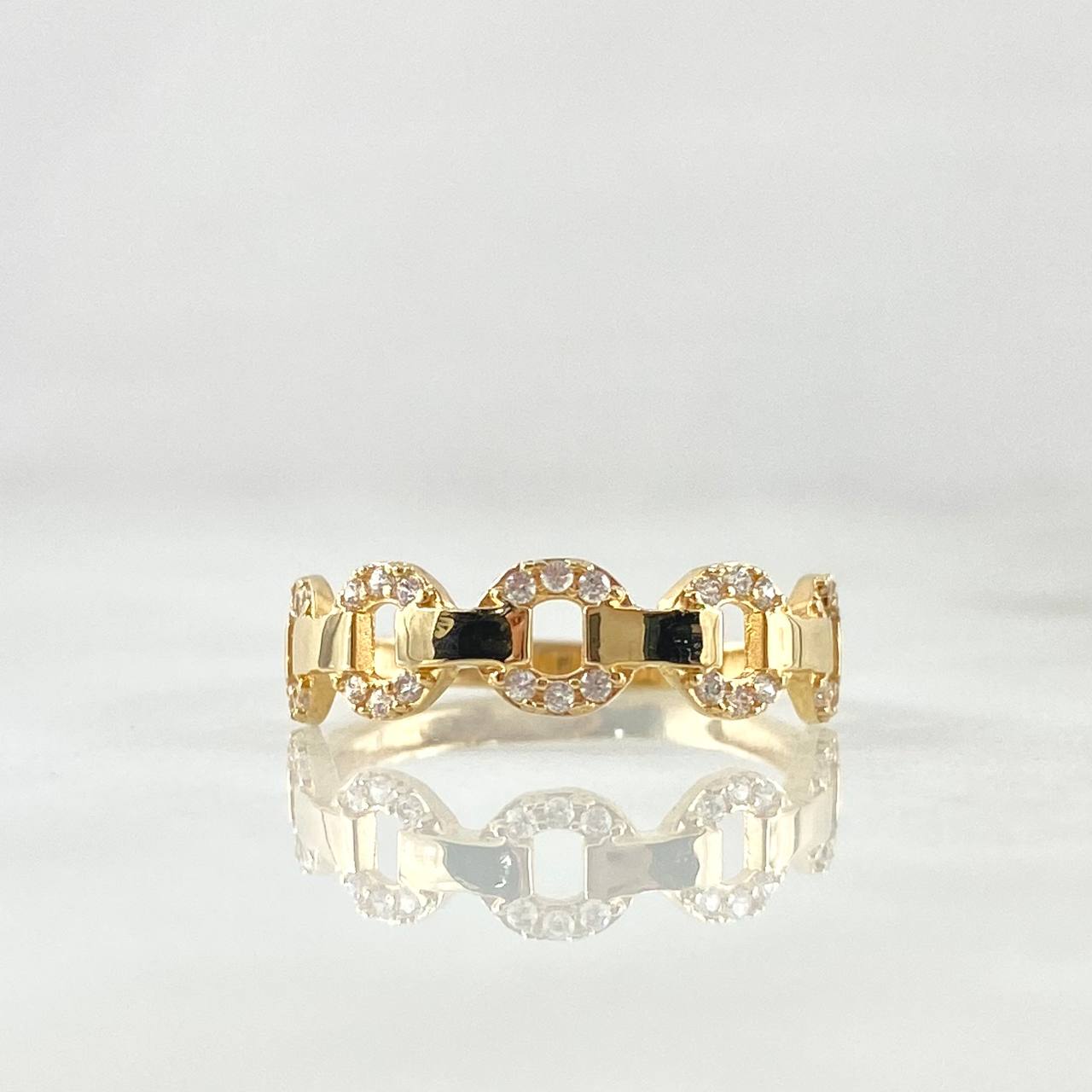 Anillo Cubano Parcial 1.6gr / T5 3/4 / Oro 18K *