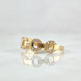 Anillo Cubano Parcial 1.6gr / T5 3/4 / Oro 18K *
