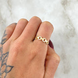Anillo Cubano Parcial 1.6gr / T5 3/4 / Oro 18K *
