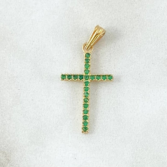 Dije Crúz Tupida 0.95gr / 2.5cm / Oro 18K