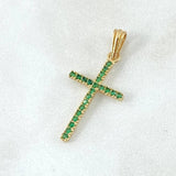 Dije Crúz Tupida 0.95gr / 2.5cm / Oro 18K