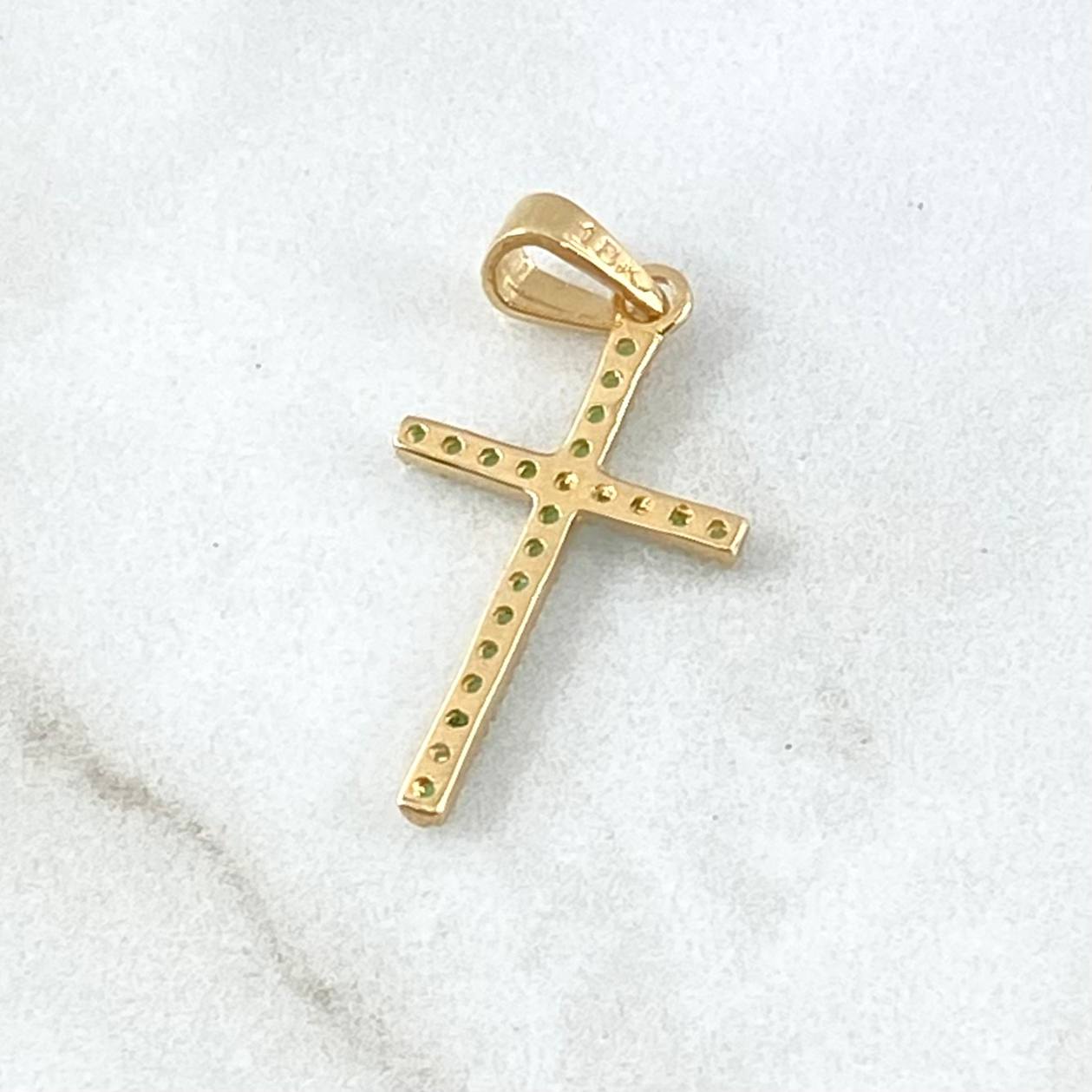 Dije Crúz Tupida 1gr / 2.8cm / Oro 18K *