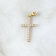 Dije Crúz Tupida 1.05gr / 2.8cm / Oro 18K *