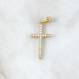 Dije Crúz Tupida 1.05gr / 2.8cm / Oro 18K *