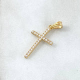 Dije Crúz Tupida 1.05gr / 2.8cm / Oro 18K *