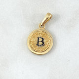Dije Moneda 2.4gr / 2.5cm / Oro 18K *