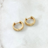 Candongas Correa Carril 4gr / 1cm / Oro 18K *