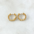 Candongas Carril Oso 3.25gr / 1.2cm / Oro 18K *