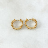 Candongas Carril Oso 3.25gr / 1.2cm / Oro 18K *