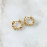 Candongas Carril Oso 3.25gr / 1.2cm / Oro 18K *