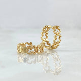 Candongas Carril Oso 3.25gr / 1.2cm / Oro 18K *