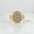 Anillo Dólar Octagonal 6.95gr / T9 / Oro 18K *